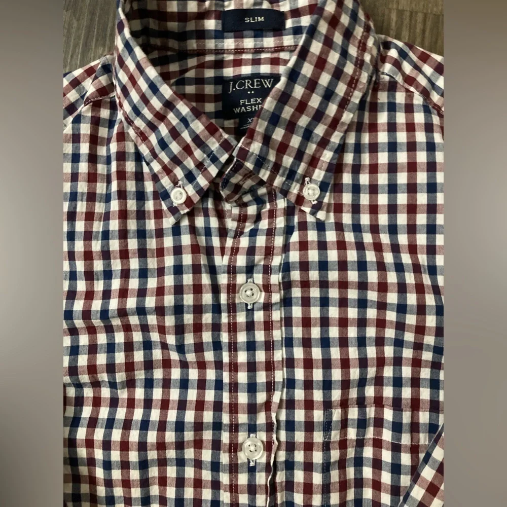 J. Crew Slim Fit Flex‎ Washed Button Down Shirt XS